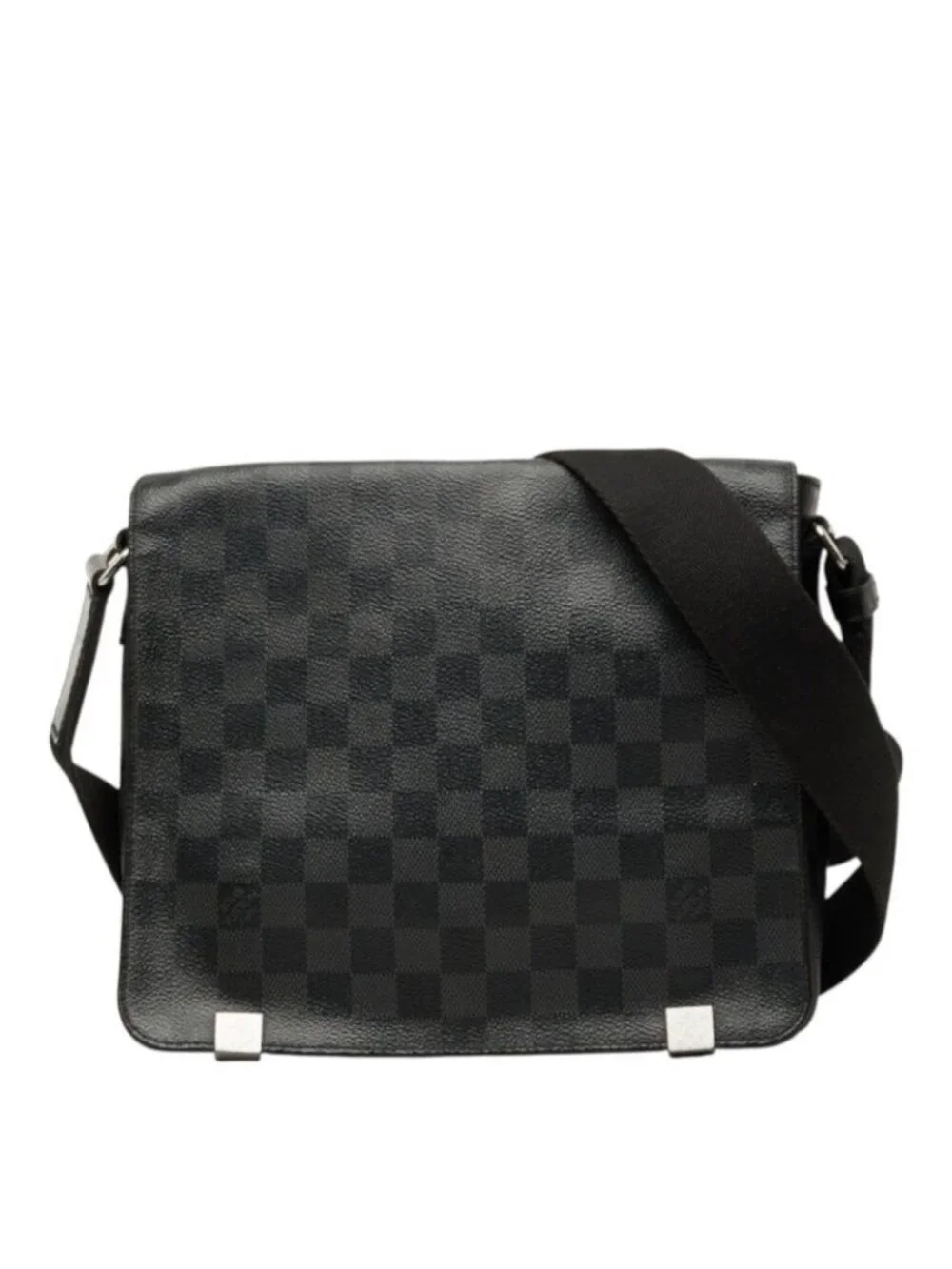 Louis Vuitton Damier Graphite District PM NM Crossbody Shoulder Bag Black
